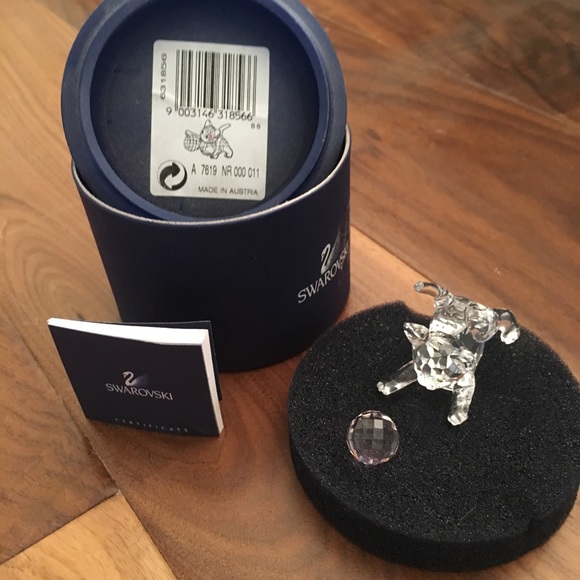 Other - Swarovski Kitten Standing Cat Play Ball Figurine